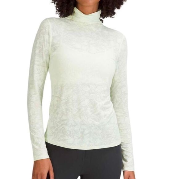 Lululemon Slim-Fit Jacquard Turtleneck Crumple Mini Jacquard Elixir - Picture 3 of 12